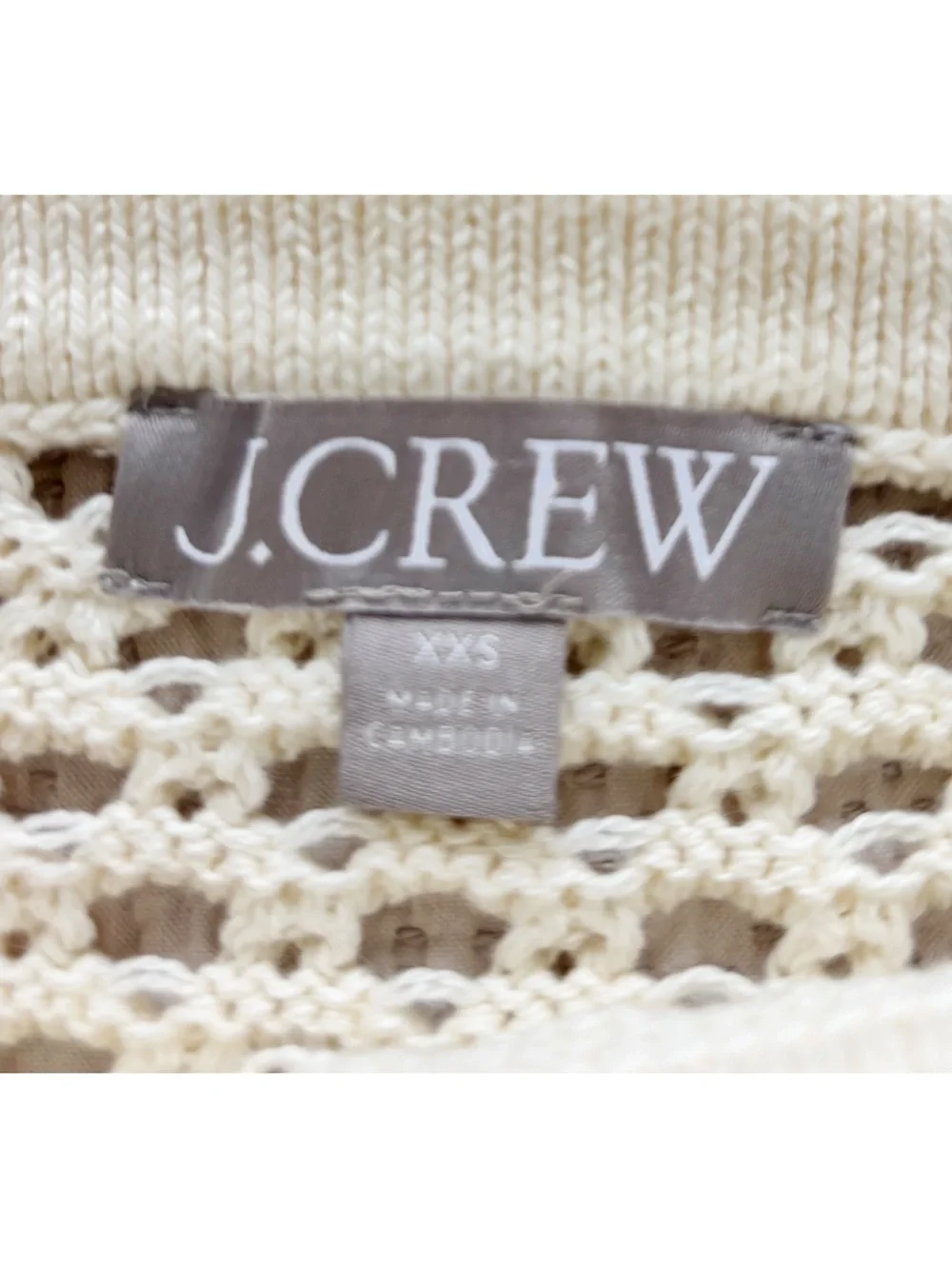 J. Crew Pointelle Boatneck Sweater